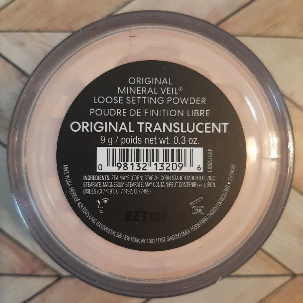 bareMinerals Original Mineral Veil Translucent Loose Setting Powder .3 oz Sealed